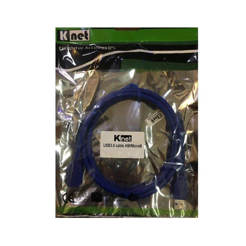 کابل تبدیل USB 3.0 به Micro-B کی نت مدل K-HX23 طول 0.6 متر