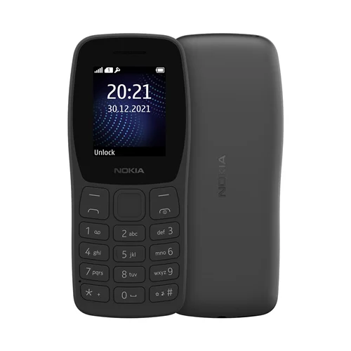 گوشی موبایل Nokia مدل 2022- 105 دو سیم کارت - ذغالی - اصلی (گارانتی همراه خدمات خاورمیانه-FA)